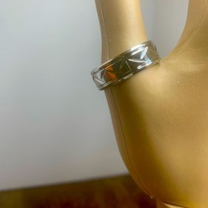 Men’s Size 12 Silver plated Wedding Ring